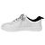 Chanel CC Logo Tennis Leder Schnürsneaker Weiß - Ansicht 4