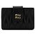Miu Miu Tarjetero de piel Nappa Negro - vista 4