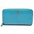 Chanel Camellia Long Wallet Blau