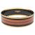 Hermès Two-Tone Woven Pattern Gold Plated Bangle Multiple colors