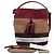 Burberry Borsa a tracolla hobo Ashby con nappa bordeaux Rosso