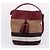 Burberry Borsa a tracolla hobo Ashby con nappa bordeaux Rosso - vista 2