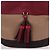 Burberry Borsa a tracolla hobo Ashby con nappa bordeaux Rosso - vista 3