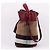 Burberry Borsa a tracolla hobo Ashby con nappa bordeaux Rosso - vista 5
