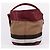 Burberry Borsa a tracolla hobo Ashby con nappa bordeaux Rosso - vista 6