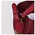 Burberry Borsa a tracolla hobo Ashby con nappa bordeaux Rosso - vista 8