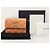 Chanel Portacarte in agnello arancione e oro con logo CC - vista 6