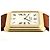 Piaget Vintage Unisex Lederuhr Gold Rechteckig Groß Alt Golden - Ansicht 11