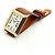 Piaget Vintage Unisex Lederuhr Gold Rechteckig Groß Alt Golden - Ansicht 13