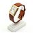 Piaget Vintage Unisex Lederuhr Gold Rechteckig Groß Alt Golden - Ansicht 4