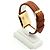 Piaget Vintage Unisex Lederuhr Gold Rechteckig Groß Alt Golden - Ansicht 5