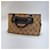 Céline Borsa Tote Triomphe Canvas Brown Blu - vista 10