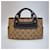 Céline Borsa Tote Triomphe Canvas Brown Blu - vista 2