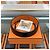 Hermès Reversible Belt Black/Orange with Gold Hardware - view 2