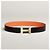 Hermès Reversible Belt Black/Orange with Gold Hardware - view 9