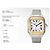 Cartier Relógio Santos Medium Masculino com Pulseira Extra e Caixa de Garantia Multicor - vista 3