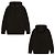 Moncler Sudadera con capucha Genius Collection para hombre con bolsillo y logotipo bordado grande Negro