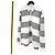 Thom Browne Langarm-Poloshirt mit diagonalen Streifen Braun