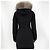 Jaqueta acolchoada longa feminina Moncler Monticol com pele de raposa Preto - vista 6