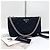 Prada Borsa a tracolla trapuntata in nylon con logo a triangolo e catena Nero - vista 4