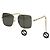Gucci Gafas de sol oversize con detalle de cadena metálica de moda Castaño