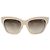 Céline Gafas de sol Triomphe en acetato marfil Blanco
