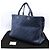 Chanel Bolsa de compras Timeless Shopper em caviar macio azul - vista 2