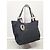 Fendi Borsa a tracolla Juka in tela con logo FF nero - vista 3