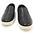 Prada Sneaker slip-on in pelle nera da uomo Nero