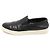 Prada Sneaker slip-on in pelle nera da uomo Nero - vista 4