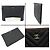 Chanel Clutch Large Chevron Caviar Nero Opaco Rosso - vista 7