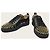 Christian Louboutin Sneaker Black Gold Rush Spike Nero - vista 3