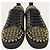 Christian Louboutin Sneaker Black Gold Rush Spike Nero - vista 6