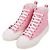 Louis Vuitton Sneakers high-top in denim rosa da donna