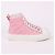 Louis Vuitton Sneakers high-top in denim rosa da donna - vista 5