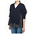 Sacai Kurzärmelige Jeans-Strickjacke für Damen Schwarz - Ansicht 5
