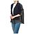 Sacai Kurzärmelige Jeans-Strickjacke für Damen Schwarz - Ansicht 7