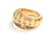Dior Anello con inclusione pied-de-poule dorato Taglia Marrone  - vista 2