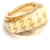 Dior Anello con inclusione pied-de-poule dorato Taglia Marrone  - vista 3