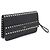 Valentino Clutch Rockstud in pelle nera e metallo dorato Nero - vista 2