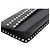 Valentino Clutch Rockstud in pelle nera e metallo dorato Nero - vista 5