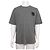 Hermès Graues Kurzarm-T-Shirt für Herren aus Baumwolle mit Mini-Lederpatch Braun