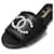 Chanel Sandali con perle e logo CC Nero  - vista 5