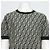 Fendi Kurzärmeliges Strick-T-Shirt für Herren mit grünem FF-Muster - Ansicht 2
