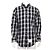 Thom Browne Tartan-Karo Herrenhemd aus Baumwolle, Schwarz