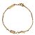 Saint Laurent Pulseira de Charme Cassandra em Metal e Strass Dourado - vista 3