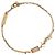 Saint Laurent Pulseira de Charme Cassandra em Metal e Strass Dourado - vista 4