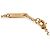 Saint Laurent Pulseira de Charme Cassandra em Metal e Strass Dourado - vista 8