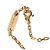 Saint Laurent Pulseira de Charme Cassandra em Metal e Strass Dourado - vista 9