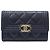 Chanel Tarjetero Boy Flap en Caviar Navy Azul